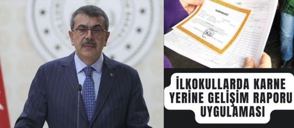 �lkokullarda karne yerine geli�im raporu uygulamas�
