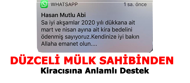 M�lk Sahibinden Kirac�s�na Destek
