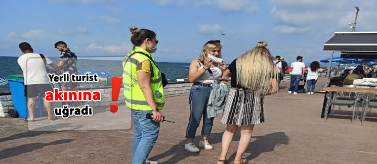 Yerli turist ak�n�na u�rad� 