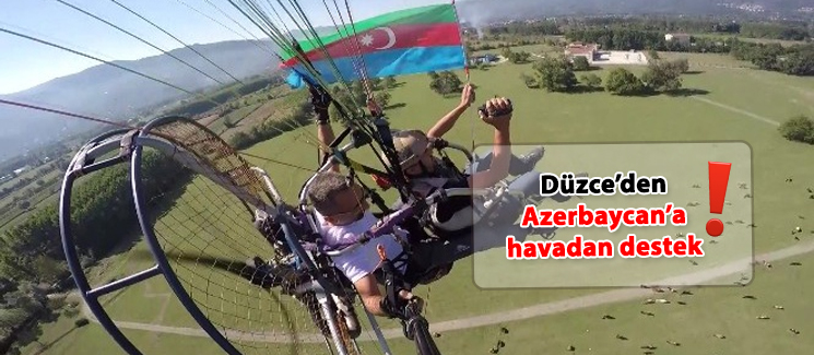 D�zce'den Azerbaycan'a havadan destek 
