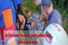 Alzheimer hastas� ya�l� adam sa� salim bulundu