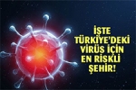 T�rkiye'deki koronavir�s i�in en riskli il belli oldu

