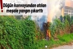 D���n konvoyundan at�lan me�ale yang�n ��kartt� !