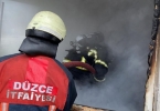 D�zce de Korkun� Bir Yang�n Meydana Geldi!