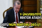 Cumhurba�kan� Erdo�an 9 �niversiteye Rekt�r Atad�